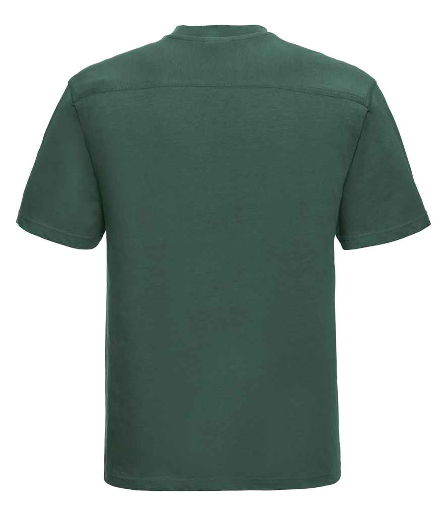 Russell Heavyweight T-Shirt | Bottle Green - Lancashire Teamwear