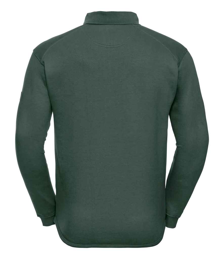 Russell Heavy Duty Collar Sweatshirt | Bottle Green - Lancashire Teamwear