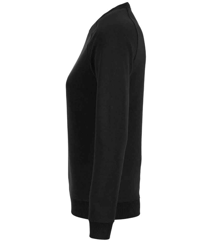 NEOBLU Ladies Nelson French Terry Sweatshirt | Deep Black - Lancashire Teamwear