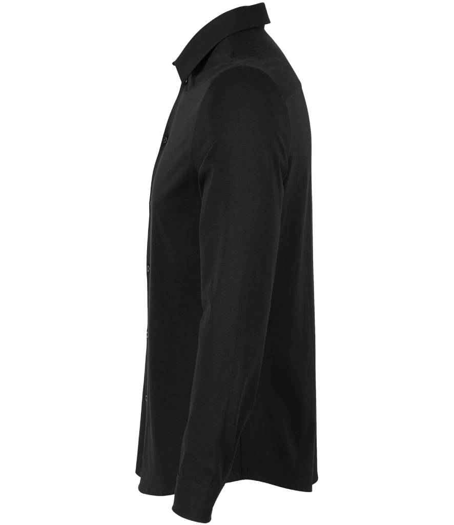 NEOBLU Balthazar Jersey Long Sleeve Shirt | Deep Black - Lancashire Teamwear