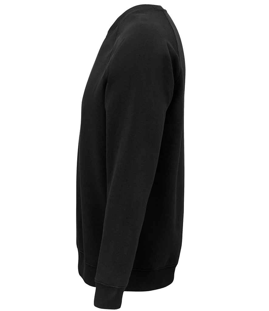 SOL'S Unisex Space Organic Raglan Sweatshirt | Black - Lancashire Teamwear