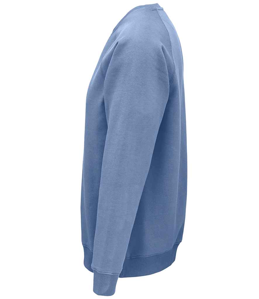 SOL'S Unisex Space Organic Raglan Sweatshirt | Blue - Lancashire Teamwear
