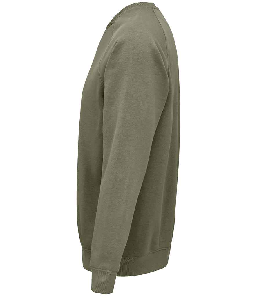 SOL'S Unisex Space Organic Raglan Sweatshirt | Khaki - Lancashire Teamwear