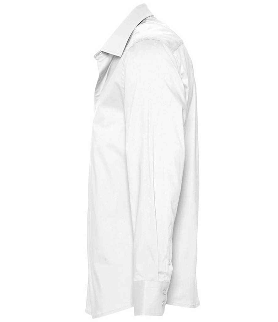 SOL'S Brighton Long Sleeve Fitted Shirt | White - Lancashire Teamwear