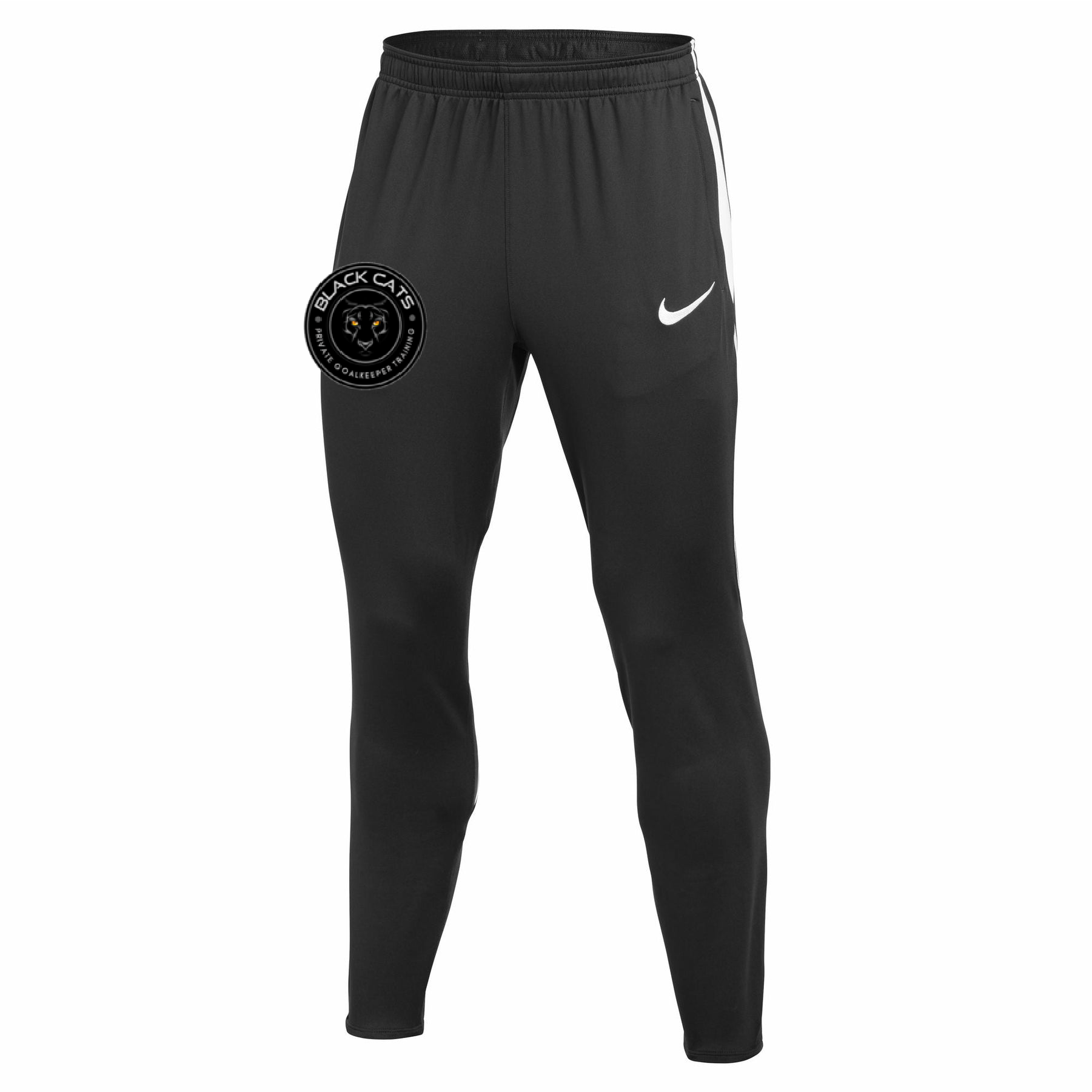 Black Cats Goalkeeper Training Strike 26 Knit Pant Zippered