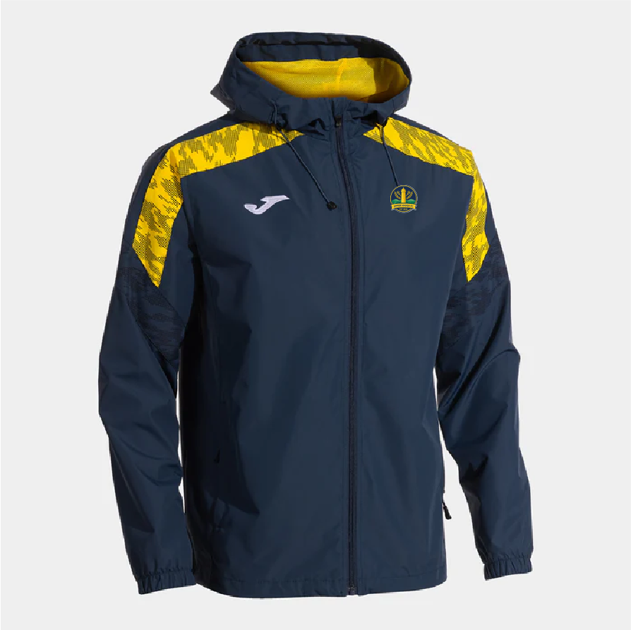 Upper Haugh FC Trivor Raincoat Navy Fluor Yellow