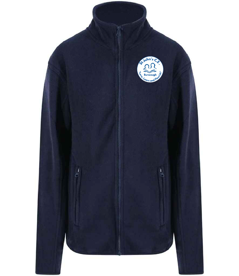 Burscough St Johns Plain Navy Fleece (Navy)