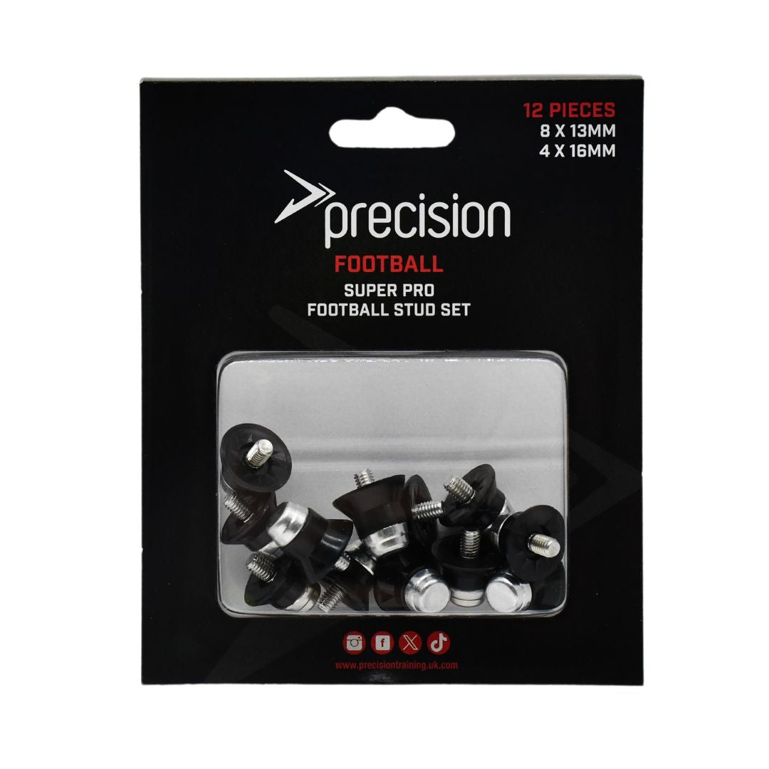 Precision Super Pro Football Stud Sets (Single) Equipment - Lancashire Teamwear