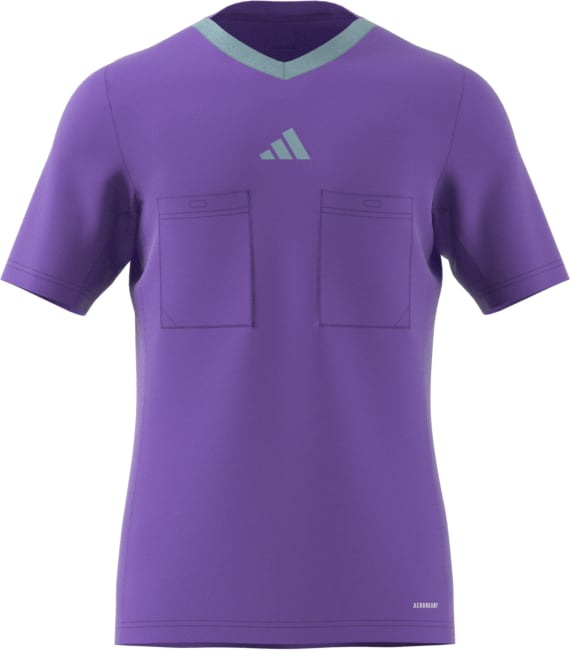 adidas 3 Stripe Referee 22 SS Shirt - Purple Rush