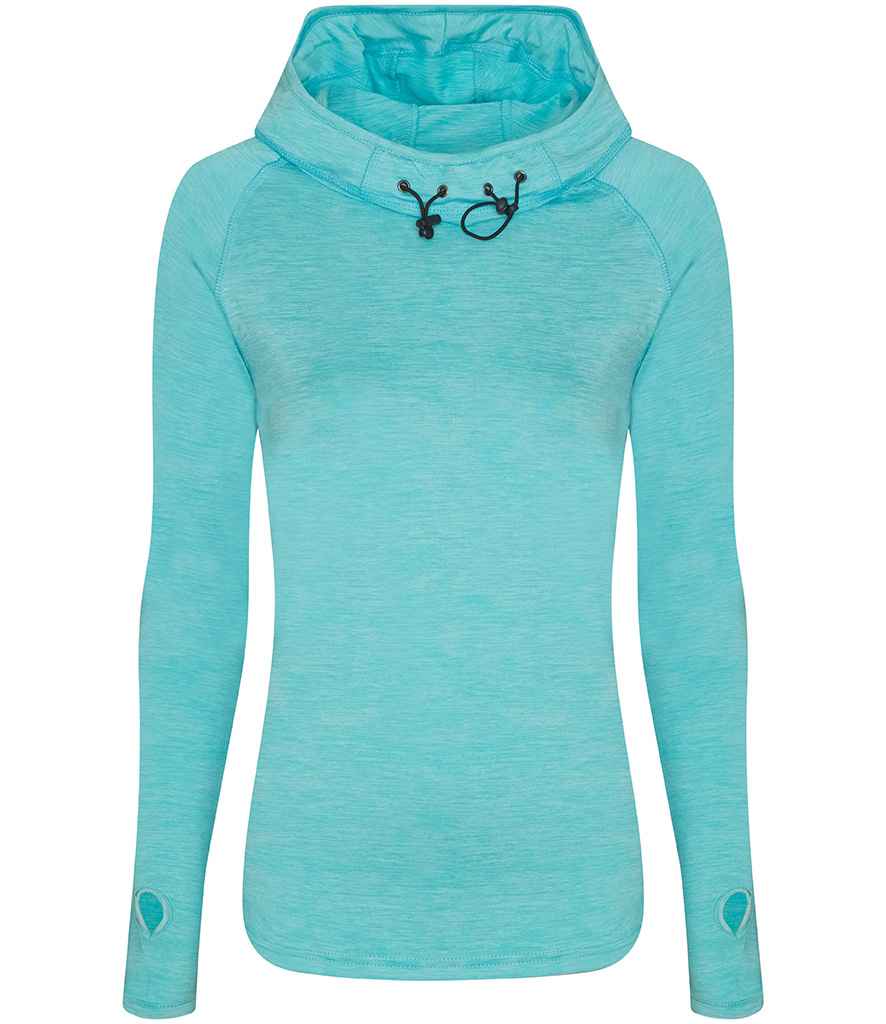 AWDis Ladies Cool Cowl Neck Top Ocean Melange