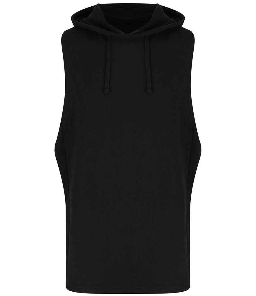 AWDis Cool Urban Sleeveless Muscle Hoodie Jet Black