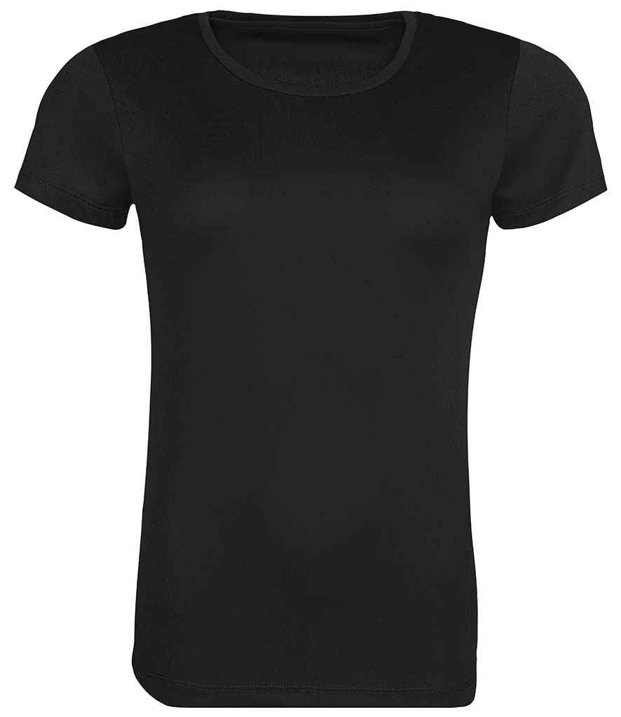 AWDis Ladies Cool Recycled T-Shirt Jet Black
