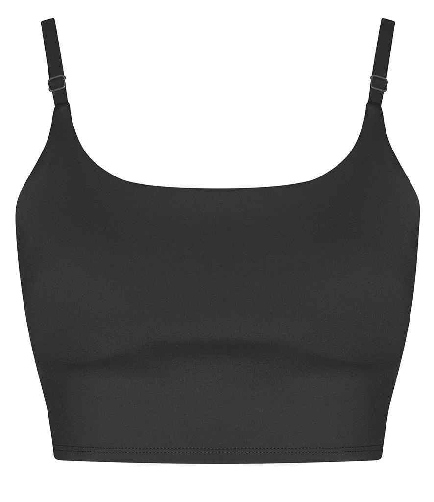 AWDis Ladies Cool Recycled Tech Sports Bra Jet Black