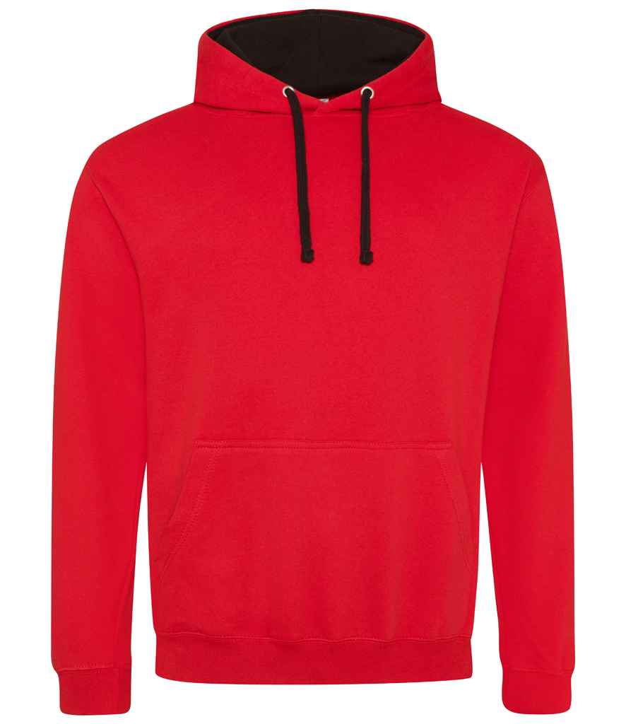 AWDis Varsity Hoodie | Fire Red/Jet Black Fire Red/Jet Black