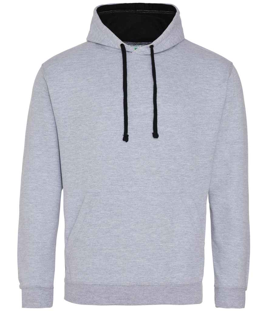 AWDis Varsity Hoodie | Heather Grey/Jet Black Heather Grey/Jet Black