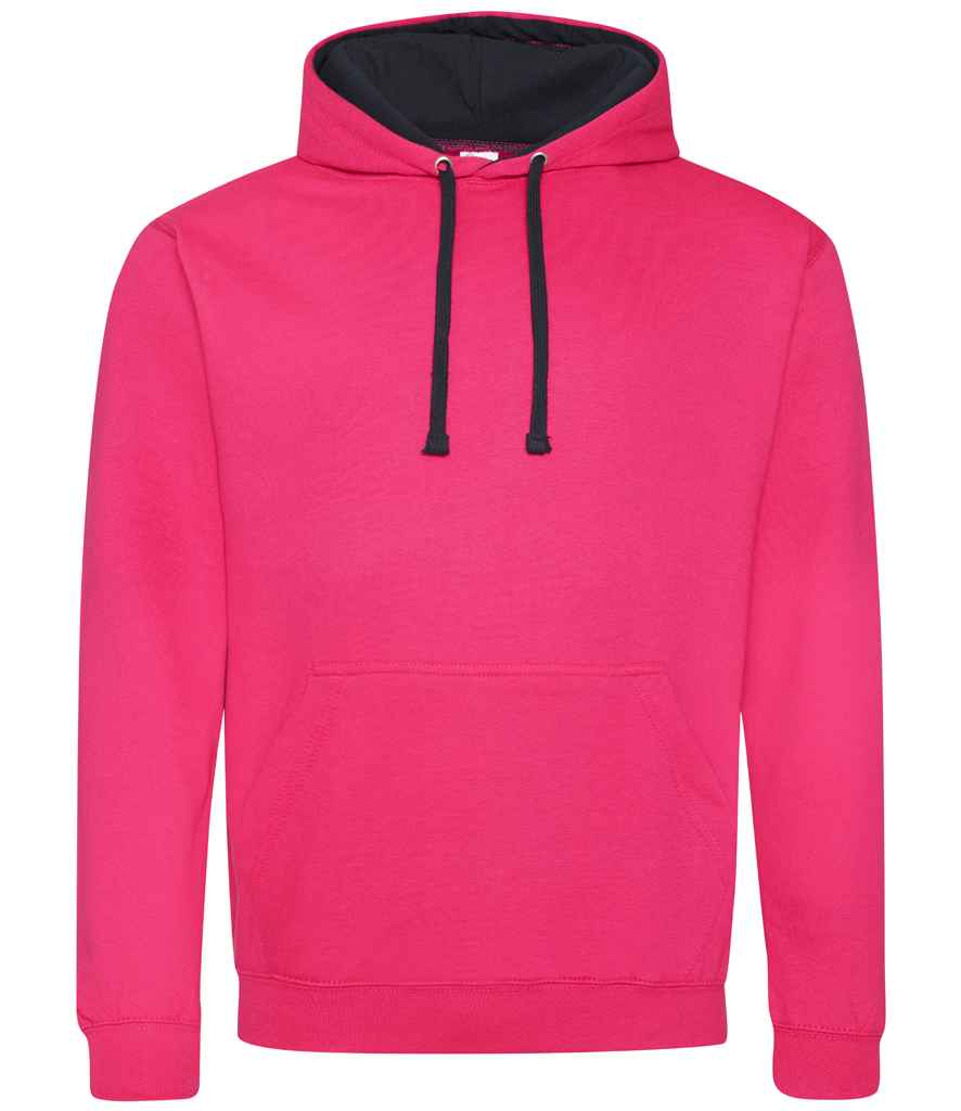 AWDis Varsity Hoodie | Hot Pink/French Navy Hot Pink/French Navy