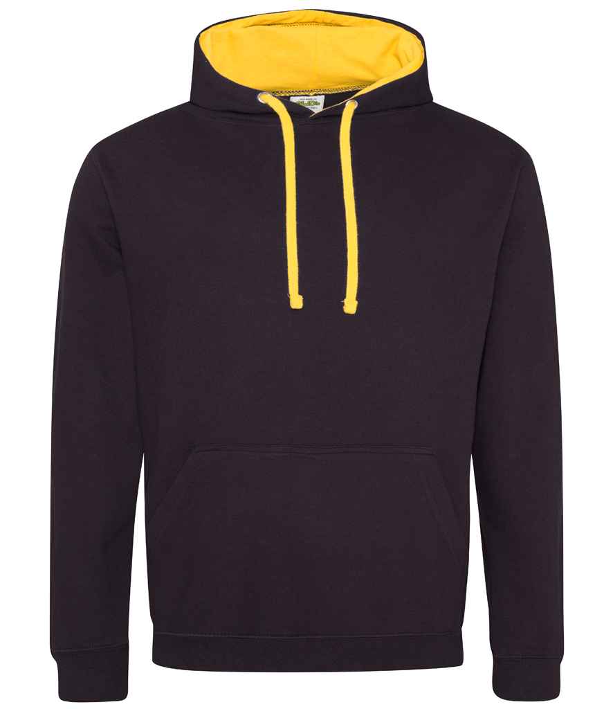 AWDis Varsity Hoodie | Jet Black/Gold Jet Black/Gold