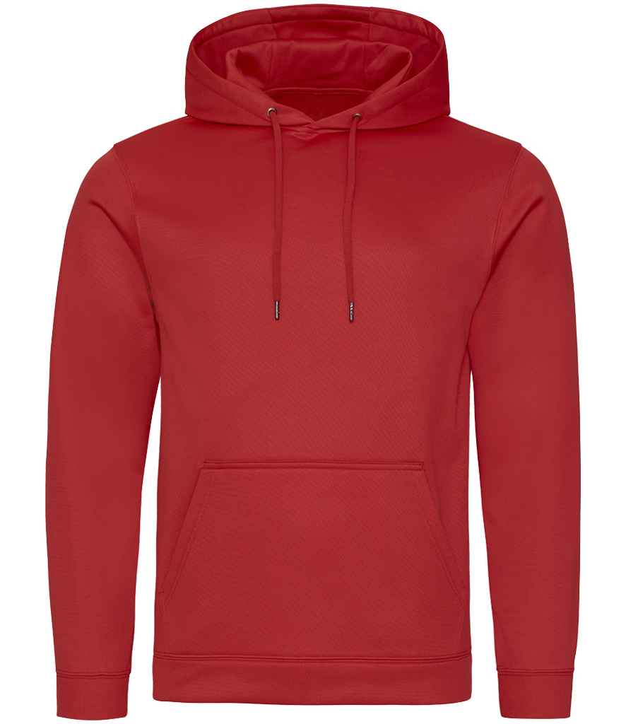 AWDis Sports Polyester Hoodie Fire Red