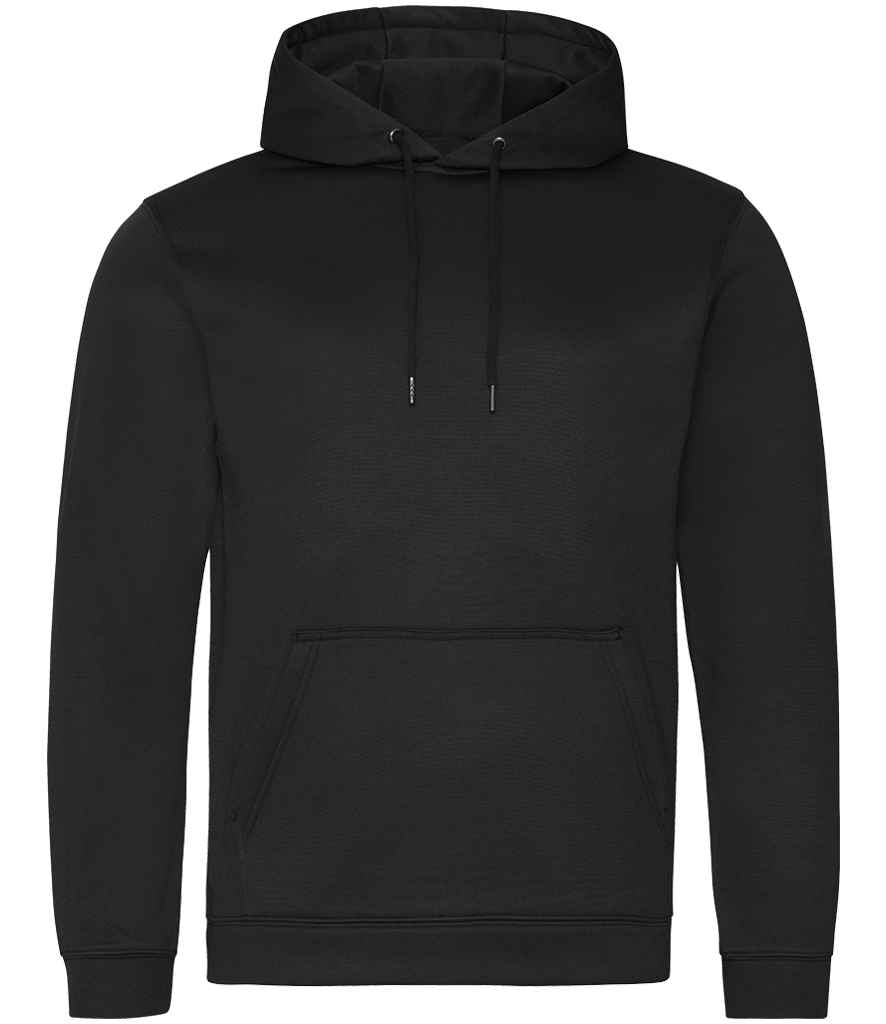 AWDis Sports Polyester Hoodie Jet Black