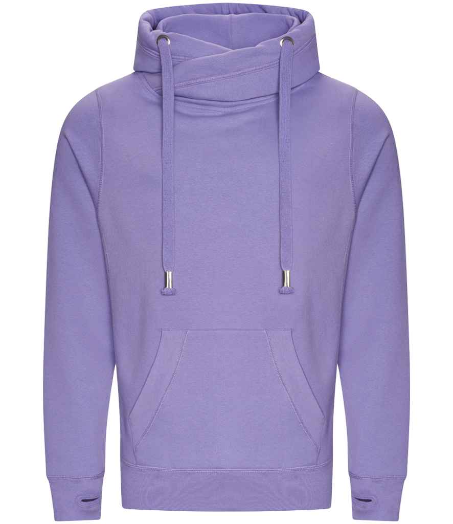 AWDis Cross Neck Hoodie Digital Lavender