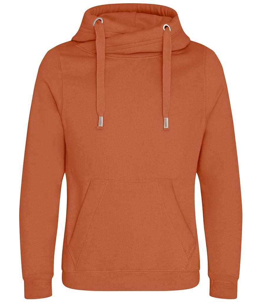 AWDis Cross Neck Hoodie Ginger Biscuit