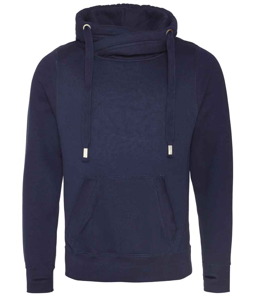AWDis Cross Neck Hoodie Oxford Navy