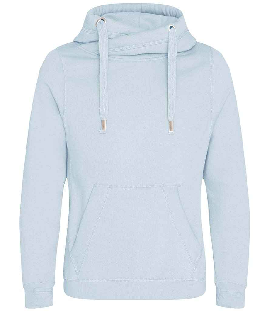 AWDis Cross Neck Hoodie Sky Blue