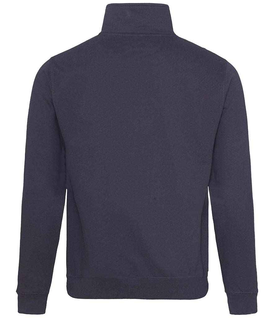 AWDis Sophomore Zip Neck Sweatshirt | New French Navy - Just Hoods - Lancashire Teamwear