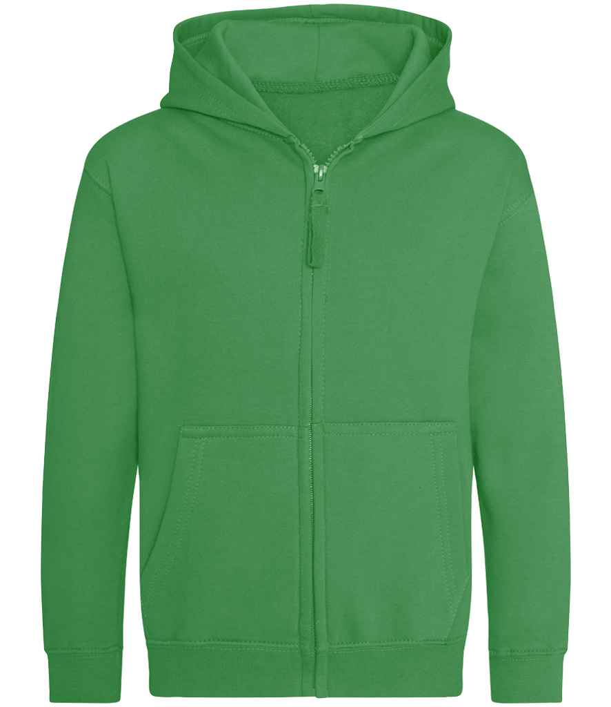 AWDis Kids Zoodie | Kelly Green - Just Hoods Hood - Lancashire Teamwear