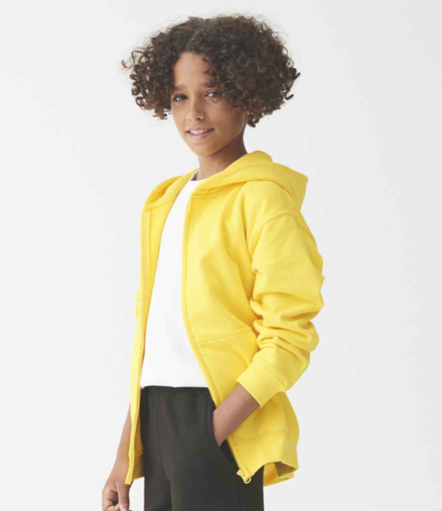 AWDis Kids Zoodie | Sun Yellow - Just Hoods Hood - Lancashire Teamwear