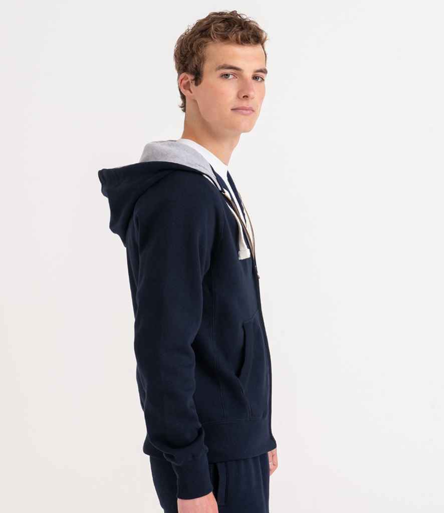 AWDis Chunky Zoodie | French Navy - Just Hoods Hood - Lancashire Teamwear