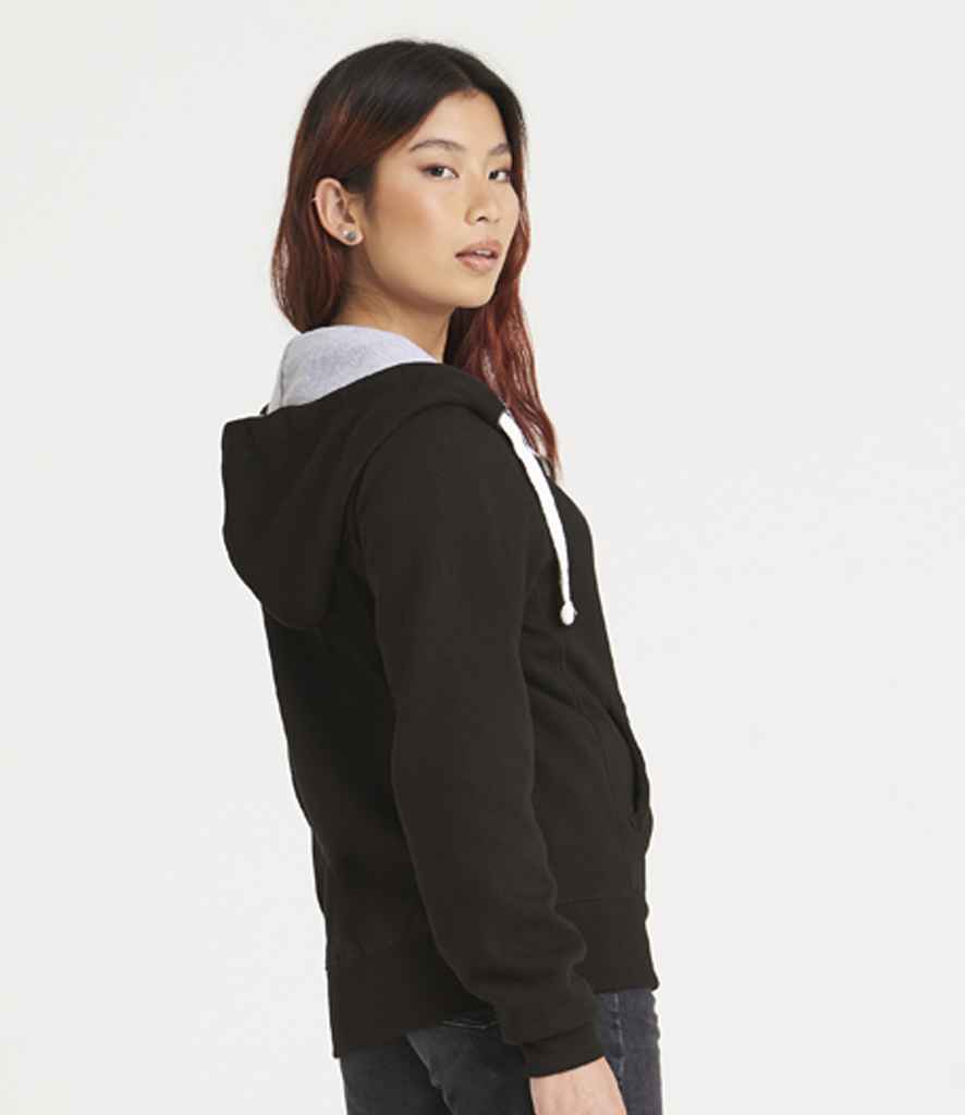 AWDis Chunky Zoodie | Jet Black - Just Hoods Hood - Lancashire Teamwear