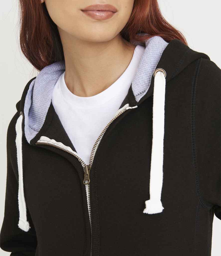AWDis Chunky Zoodie | Jet Black - Just Hoods Hood - Lancashire Teamwear