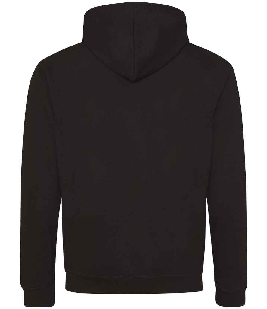 AWDis Varsity Zoodie | Jet Black/Fire Red - Just Hoods Hood - Lancashire Teamwear