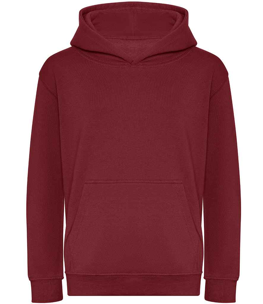 AWDis Kids Organic Hoodie Burgundy