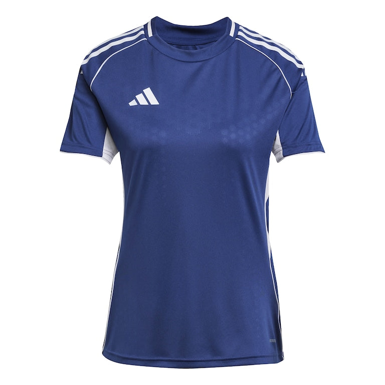 adidas Womens Tiro 25 Competition Match SS Shirt - Team Navy Blue 2/Team Light Grey