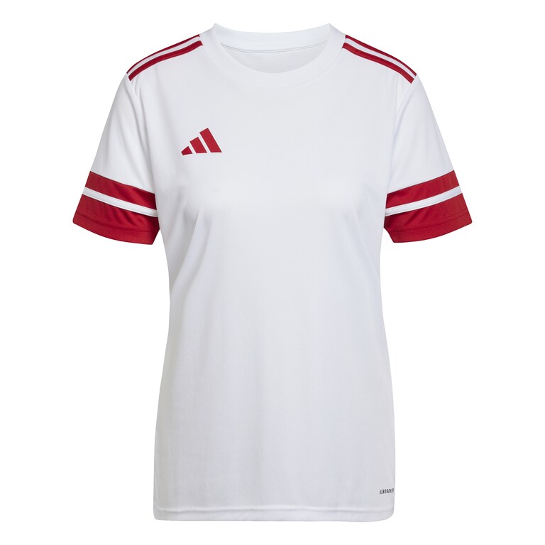 adidas Womens Squadra 25 SS Shirt - White/Team Power Red 2