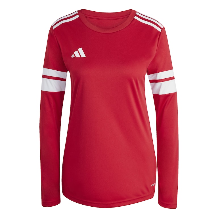 adidas Womens Squadra 25 LS Shirt - Team Power Red 2/White
