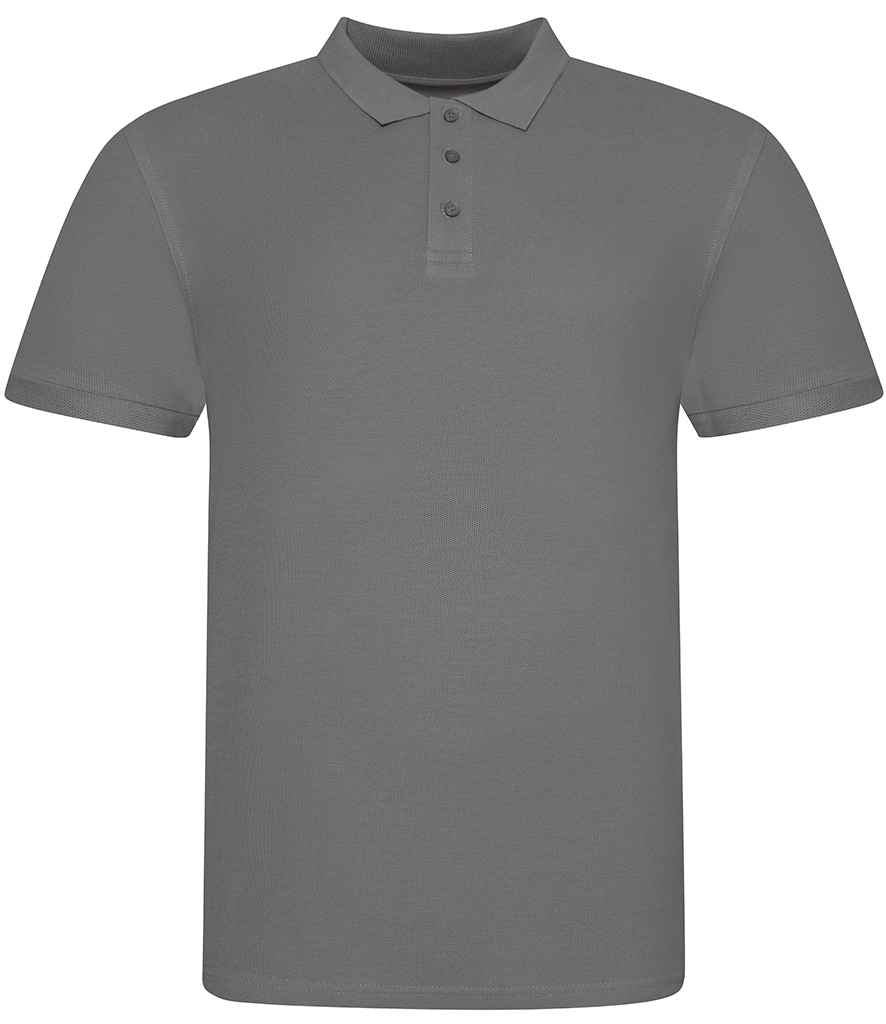 AWDis The 100 Cotton Piqué Polo Shirt Charcoal