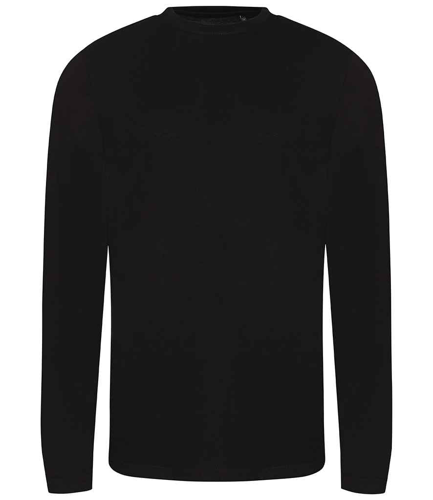 AWDis Long Sleeve Tri-Blend T-Shirt Solid Black
