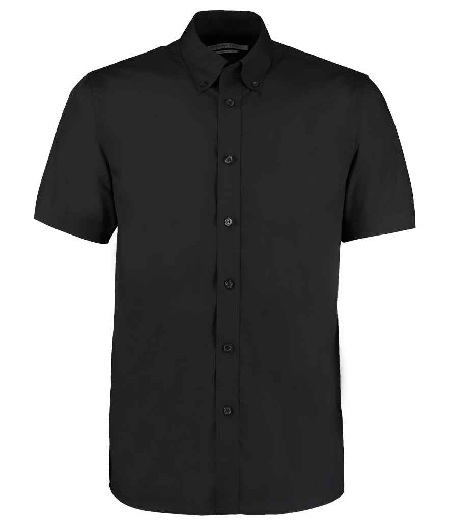 Kustom Kit Short Sleeve Classic Fit Workforce Shirt Black