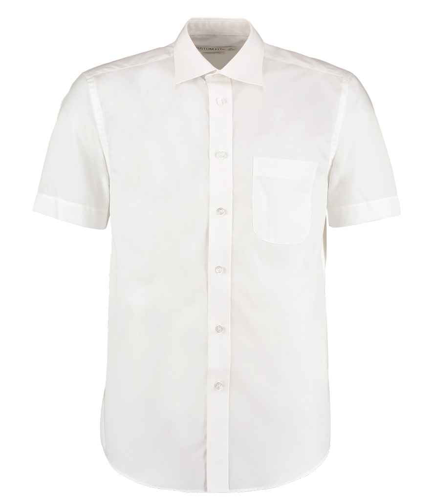 Kustom Kit Short Sleeve Classic Fit Business Shirt White