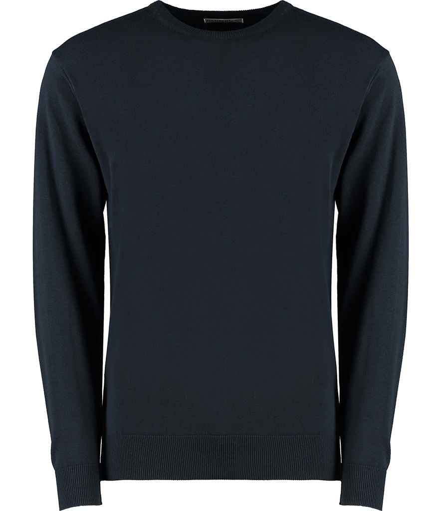 Kustom Kit Arundel Crew Neck Sweater Navy