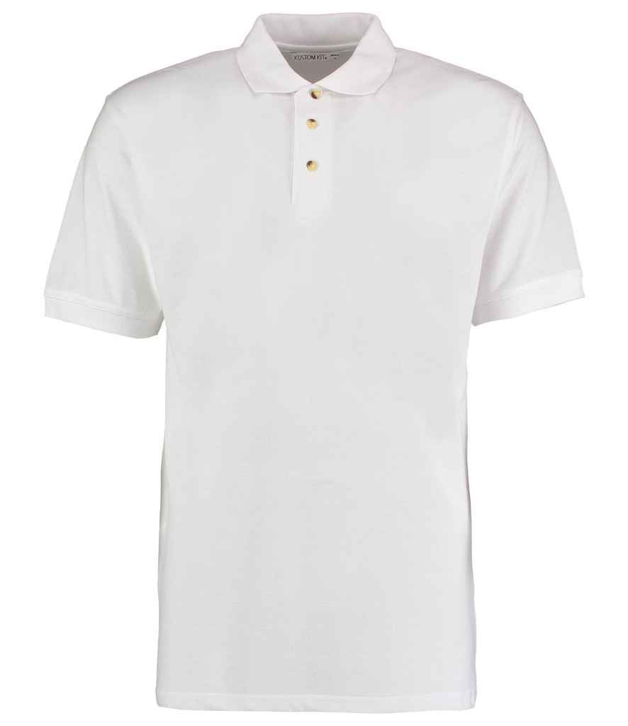 Kustom Kit Workwear Piqué Polo Shirt White