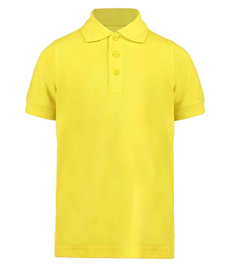 Kustom Kit Kids Klassic Poly/Cotton Piqué Polo Shirt Canary