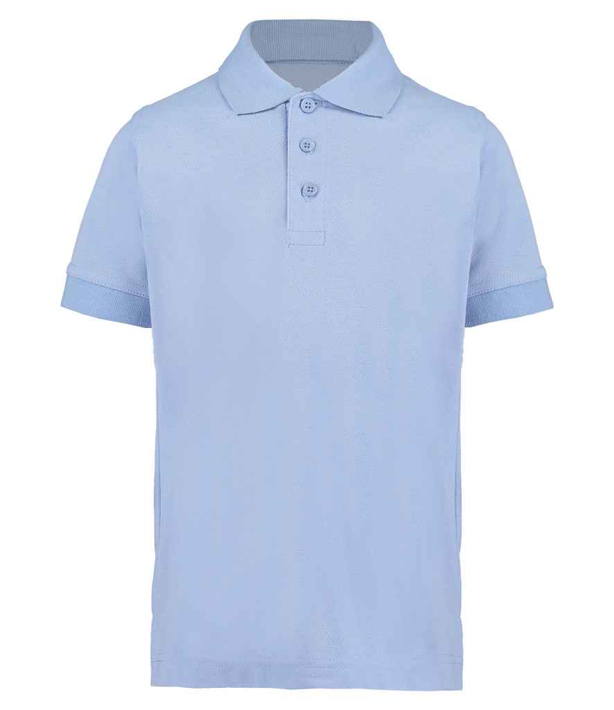 Kustom Kit Kids Klassic Poly/Cotton Piqué Polo Shirt Light Blue
