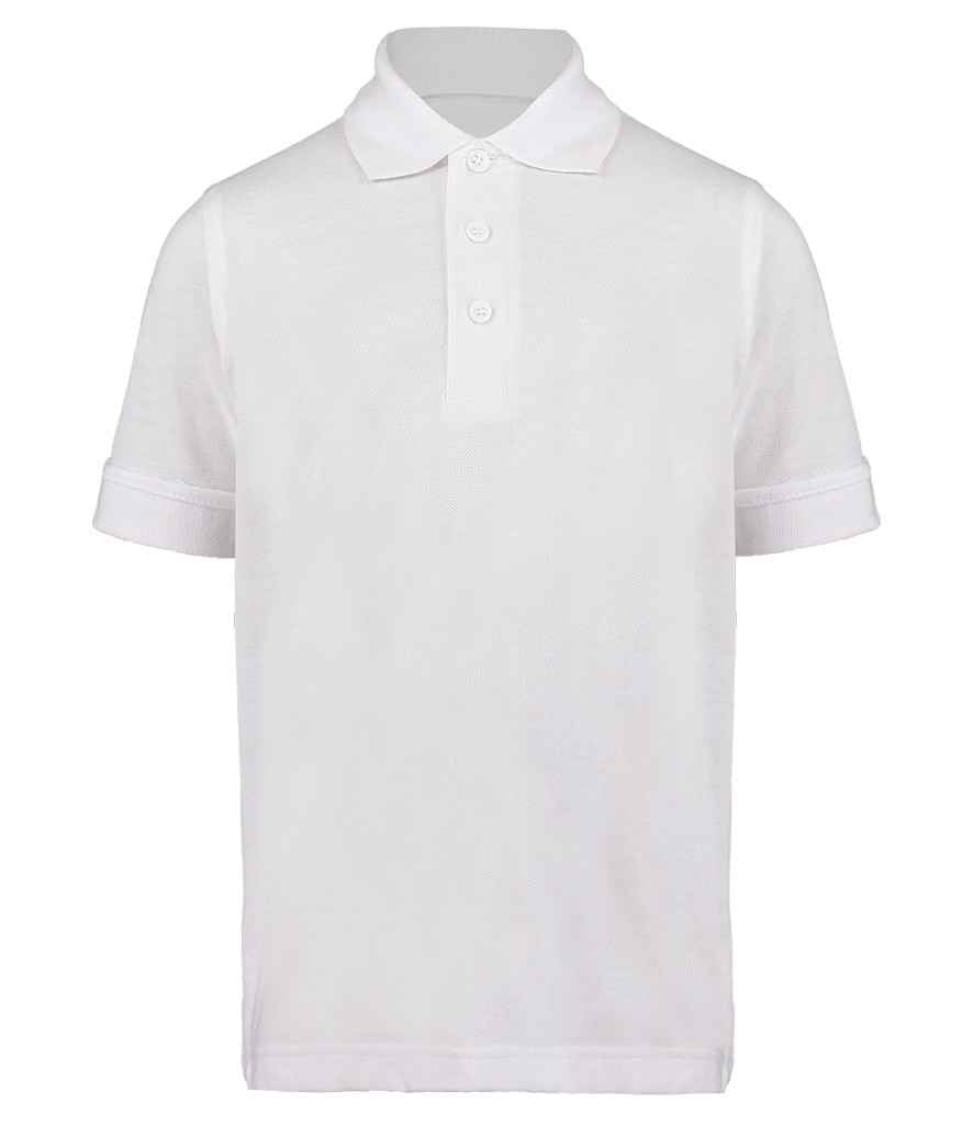 Kustom Kit Kids Klassic Poly/Cotton Piqué Polo Shirt White