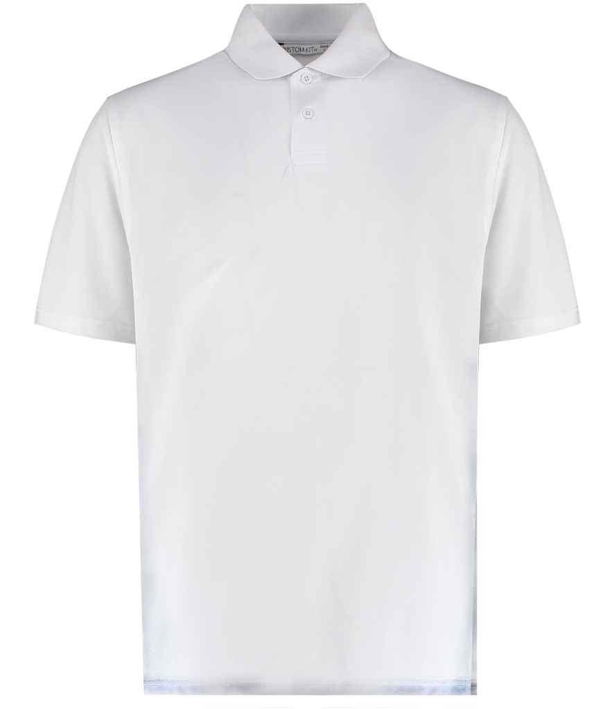 Kustom Kit Regular Fit Cooltex® Plus Superwash® 60°C Piqué Polo Shirt White
