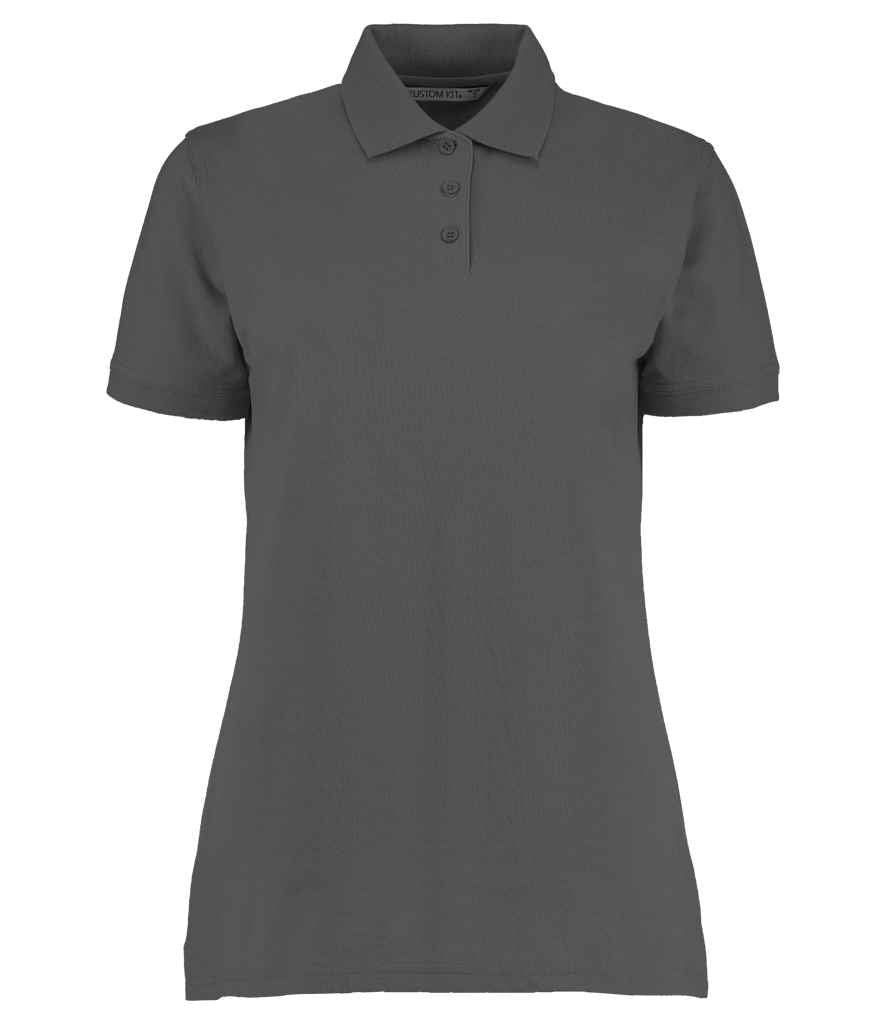 Kustom Kit Ladies Klassic Poly/Cotton Piqué Polo Shirt | Charcoal Charcoal