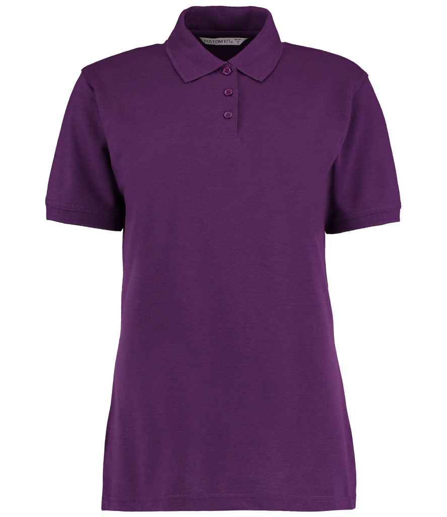 Kustom Kit Ladies Klassic Poly/Cotton Piqué Polo Shirt | Dark Purple Dark Purple